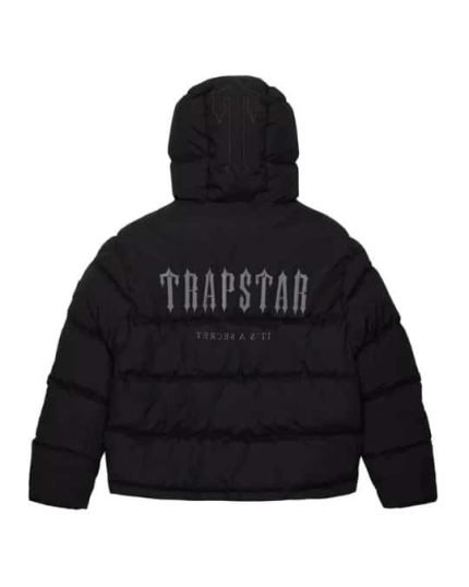 Trapstar Decoded Hooded Padded Jacket – Black