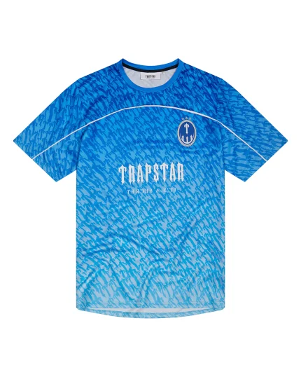 Trapstar Irongate T Monogram Football Jersey Blue Gradient