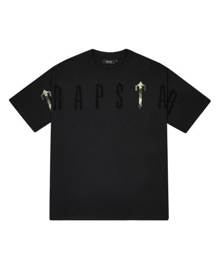 Trapstar Black Camo Arch Chenille Tee
