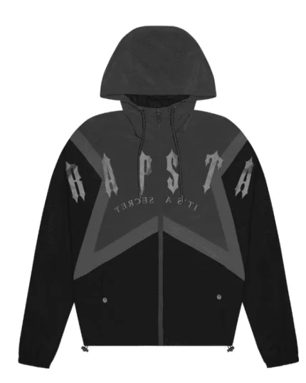 Trapstar Irongate Arch Star Shell Jacket Black