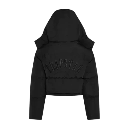 TRAPSTAR Women’s Arch AW23 Hooded Puffer Black Jacket