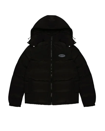 Hyperdrive Detachable Hooded Puffer Jacket – Triple Black