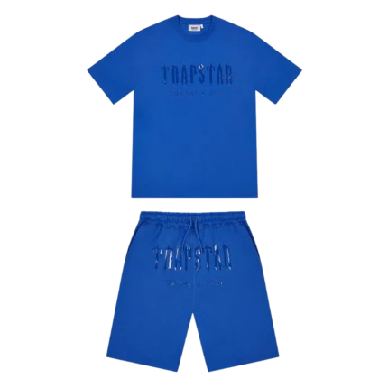 Trapstar Decoded Gel Shorts Set – Dazzling Blue