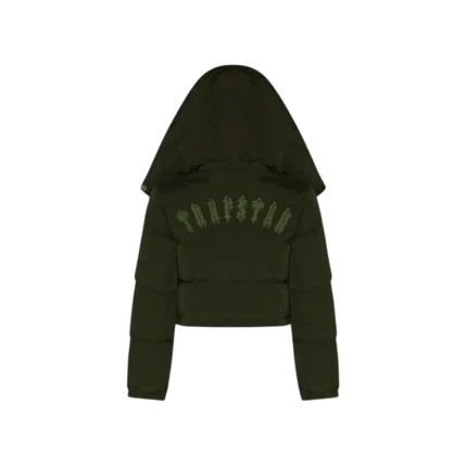 TRAPSTAR IRONGATE Detachable Hooded Women’s Puffer Jacket – Olive