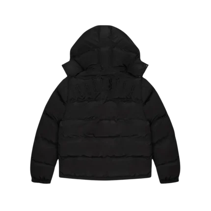 Trapstar Irongate Detachable Hooded Jacket Puffer – Blackout Edition