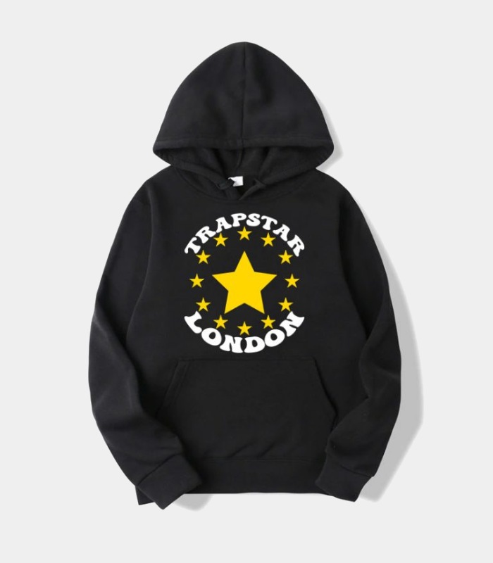 Trapstar Stars London Black Hoodie Trapstar Stars London Black Hoodie